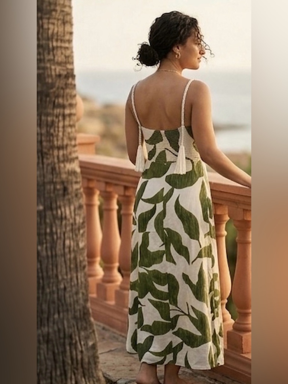 Antonio Melani Finley Linen Blend Sweetheart Maxi Dress NWOT Size 6 $249 - Picture 3 of 11